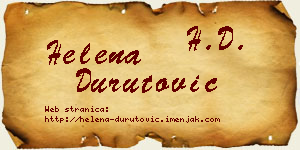 Helena Durutović vizit kartica